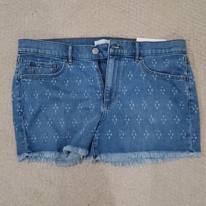 Loft denim cutoff shorts NWT